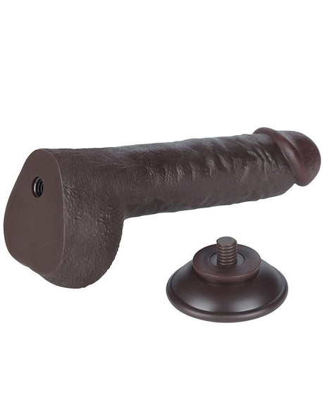 LoveToy - Aftrekbare dildo 24 cm (Ø 4,3 cm) - Zwart
