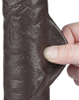 LoveToy - Aftrekbare dildo 24 cm (Ø 4,3 cm) - Zwart