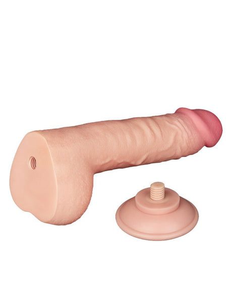 LoveToy - Glijdende Huid Dildo 24 cm (Ø 4.3 cm) - Nude