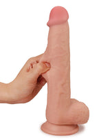 LoveToy - Sliding Skin Dildo 9.0" / 23 cm (Ø 4 CM) - Nude
