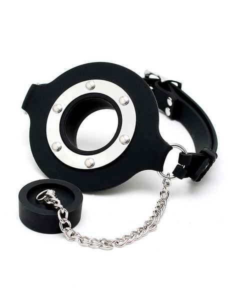 Mondknevel met opening en stop