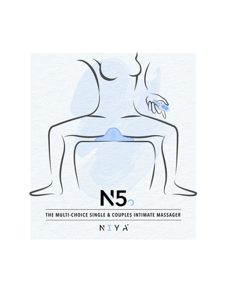 NIYA - NIYA 5 - Oplegvibrator met Afstandsbediening - Lichtblauw