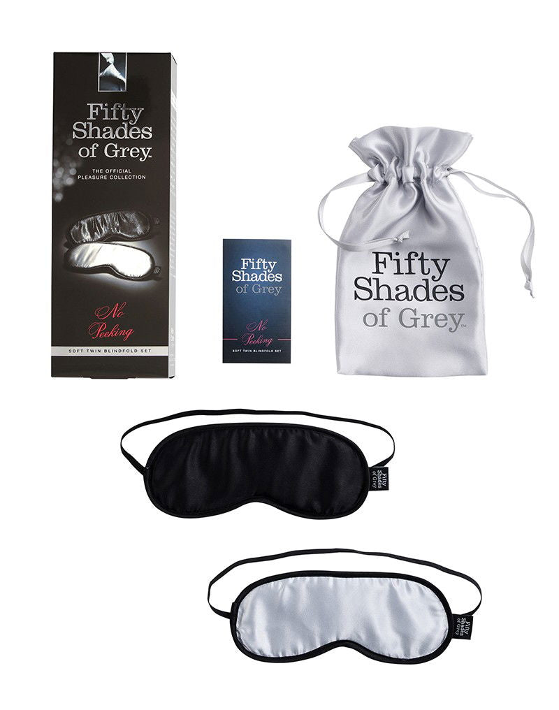 No Peeking - FSoG Soft Blindfold Twin Pack