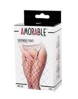 Amorable by Rimba - Panty met Jarretelles - One size - Zwart
