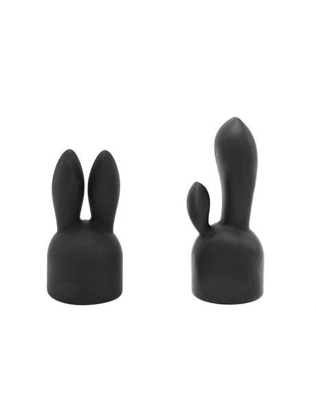 Pixey - Pixey Turbo - Wand Vibrator met 2 Opzetstukken - Zwart