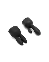 Pixey - Pixey Turbo - Wand Vibrator met 2 Opzetstukken - Zwart