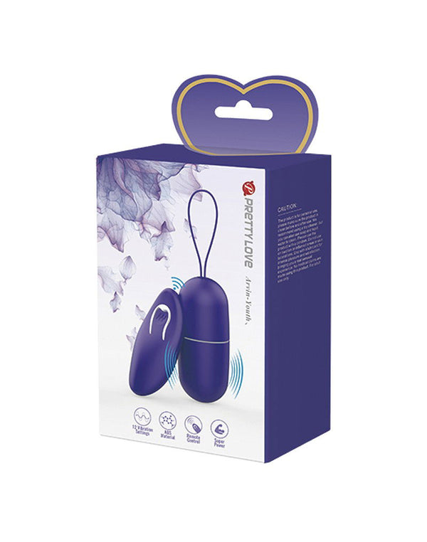 Pretty Love - Arvin-Youth - Ei-vibrator met afstandsbediening - Paars