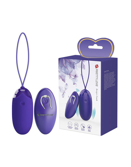 Pretty Love - Berger-Youth - Ei-vibrator met afstandsbediening - Blauw