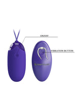 Pretty Love - Berger-Youth - Ei-vibrator met afstandsbediening - Blauw