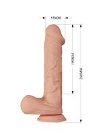 Pretty Love - Bergrisi - Realistische Vibrerende Dildo 26 cm - Nude