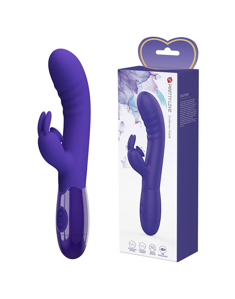 Pretty Love - Cerberus-Youth - Rabbit Vibrator - Paars