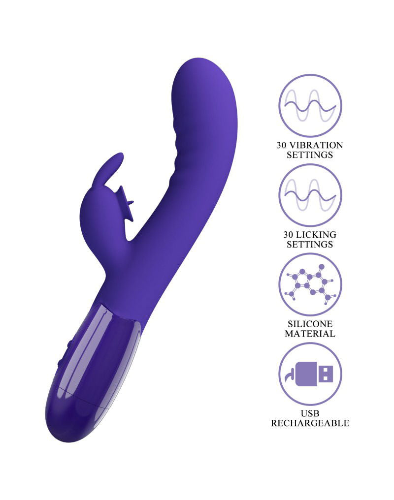 Pretty Love - Cerberus-Youth - Rabbit Vibrator - Paars