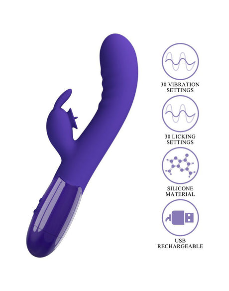 Pretty Love - Cerberus-Youth - Rabbit Vibrator - Paars