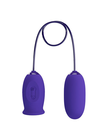 Pretty Love - Daisy-Youth - 2 in 1 Clit Likker en Vibrerend Eitje - Paars