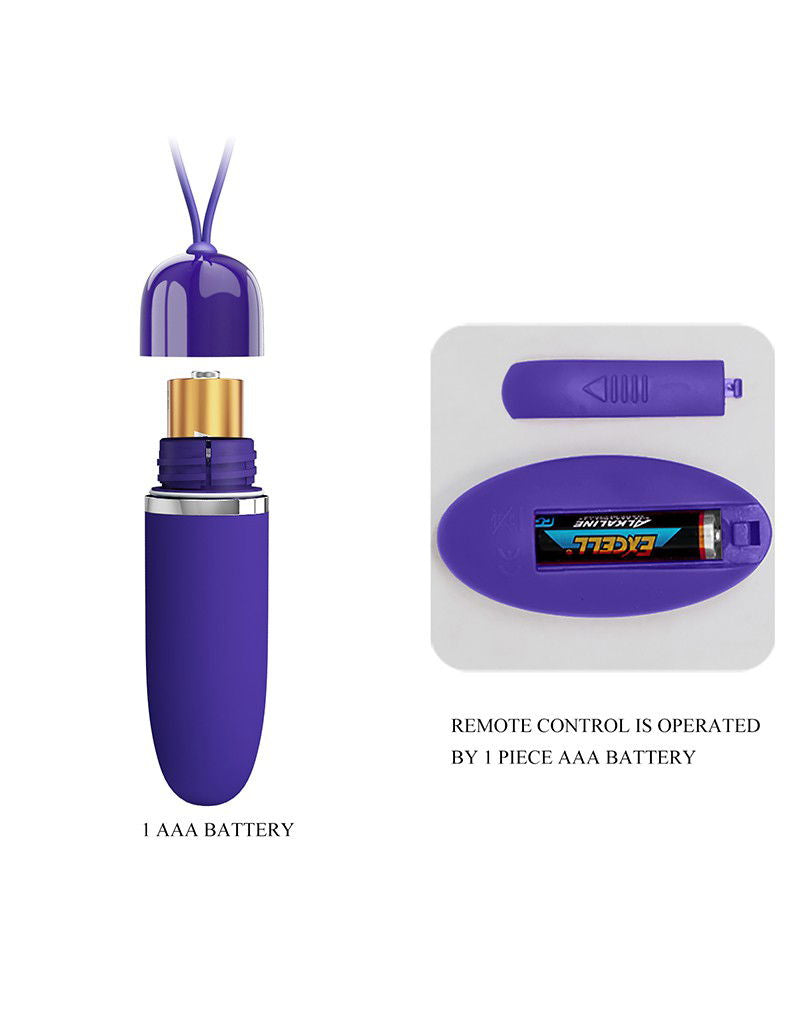 Pretty Love - Darlene-Youth - Ei-vibrator met afstandsbediening - Paars