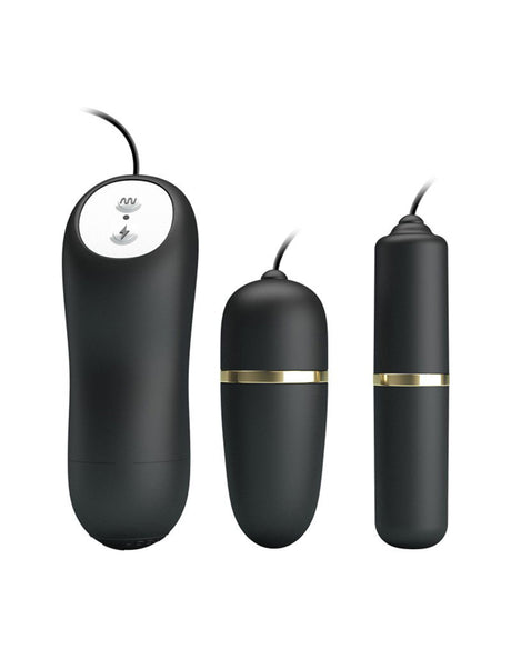 Pretty Love - Electrische Stimulatie Bullets Set - Zwart