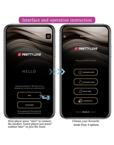 Pretty Love - Elvira - Vibrerende Kegelballetjes met App-bediening - Paars