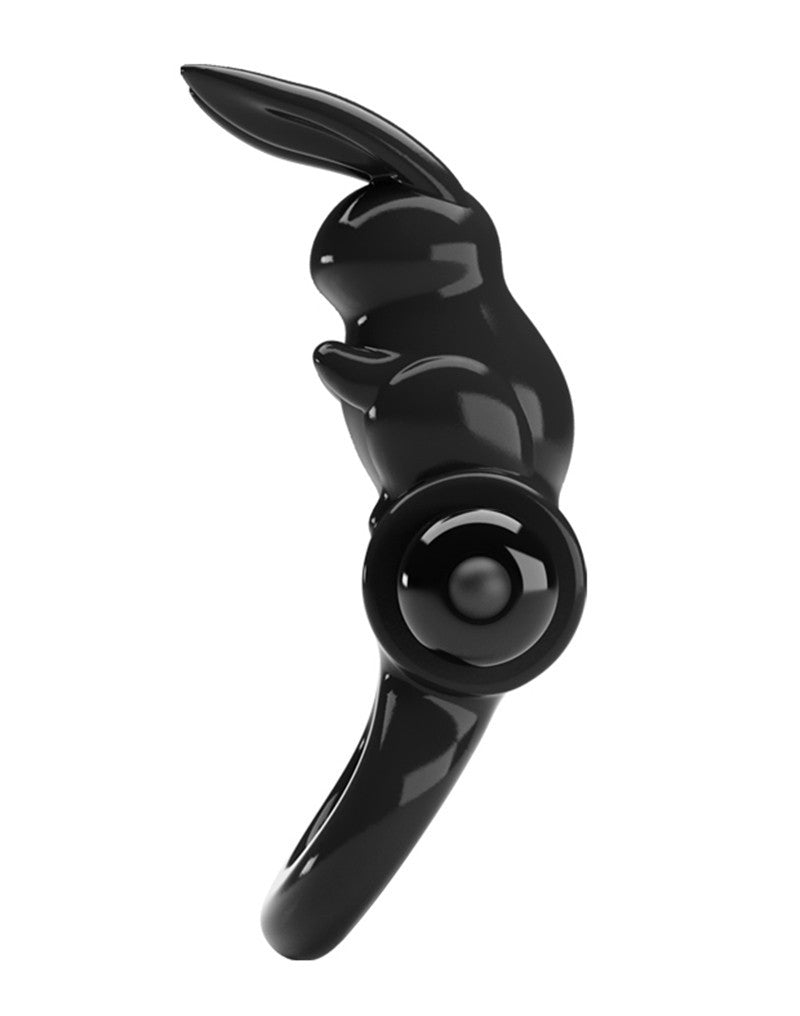 Pretty Love - Exciting Ring - Vibrerende Cockring - Zwart