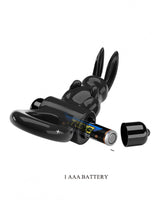 Pretty Love - Exciting Ring - Vibrerende Cockring - Zwart