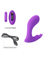 Pretty Love - Idabelle - G-Spot draagbare stotende vibrator met afstandsbediening - Paars