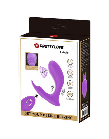 Pretty Love - Idabelle - G-Spot draagbare stotende vibrator met afstandsbediening - Paars