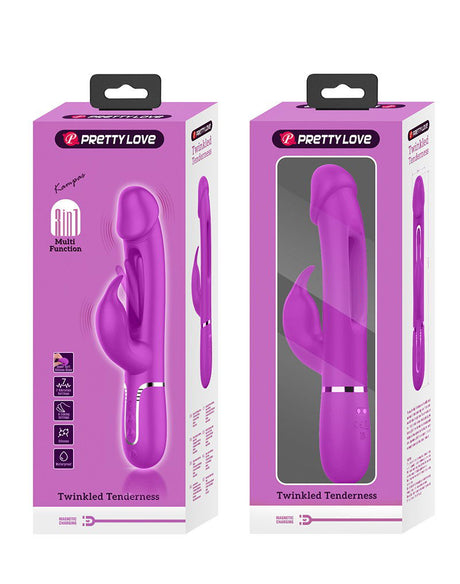 Pretty Love - Kampas - Rabbit Vibrator 3 in 1- Paars