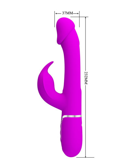 Pretty Love - Kampas - Rabbit Vibrator 3 in 1- Paars