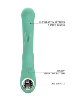 Pretty Love - Lamar - Rabbit Vibrator met Digitaal LED Display - Blauw