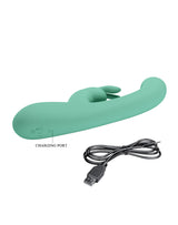 Pretty Love - Lamar - Rabbit Vibrator met Digitaal LED Display - Blauw