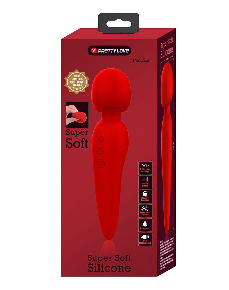 Pretty Love - Meredith - Wand Vibrator - Rood