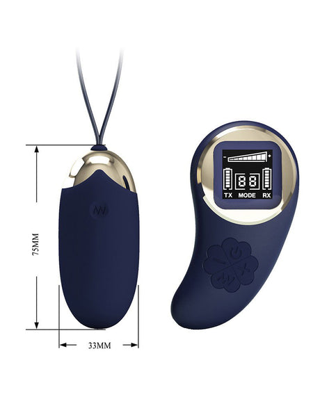 Pretty Love - Mina - Ei-vibrator met afstandsbediening - Donkerblauw