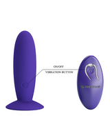 Pretty Love - Murray-Youth - Vibrerende Buttplug met Afstandsbediening - Paars