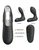 Pretty Love - Nasreddin - Anale stimulator met afstandsbediening - Zwart