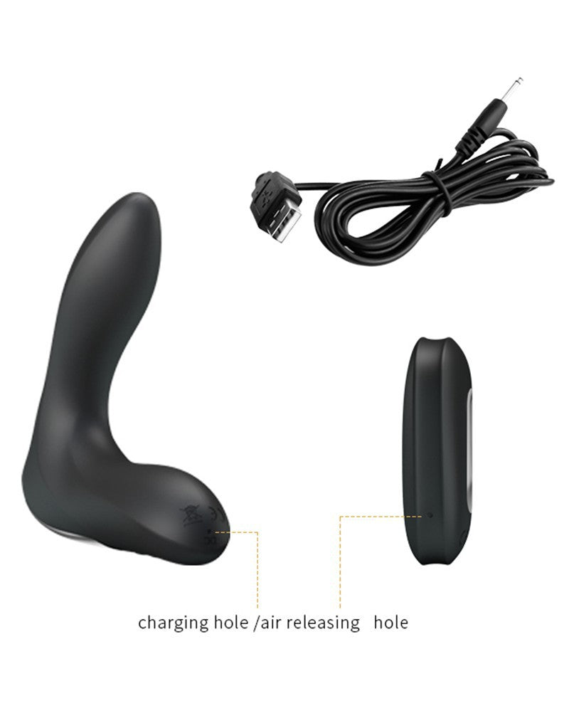 Pretty Love - Nasreddin - Anale stimulator met afstandsbediening - Zwart