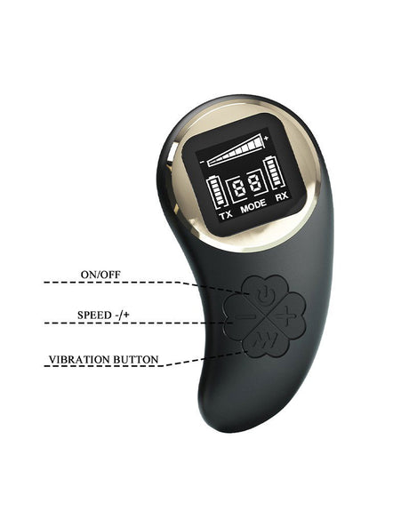 Pretty Love - Nathan - Koppel Vibrator  met afstandsbediening - Zwart