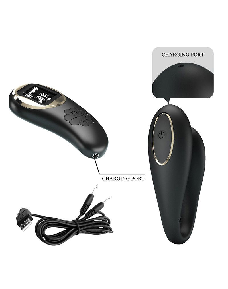 Pretty Love - Nathan - Koppel Vibrator  met afstandsbediening - Zwart