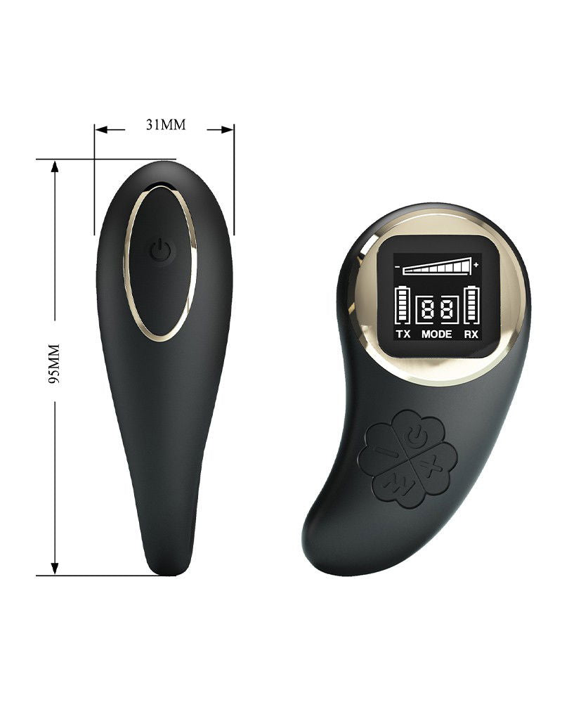 Pretty Love - Nathan - Koppel Vibrator  met afstandsbediening - Zwart