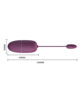 Pretty Love - Nymph - Draagbare Vibrator met Appbediening - Paars