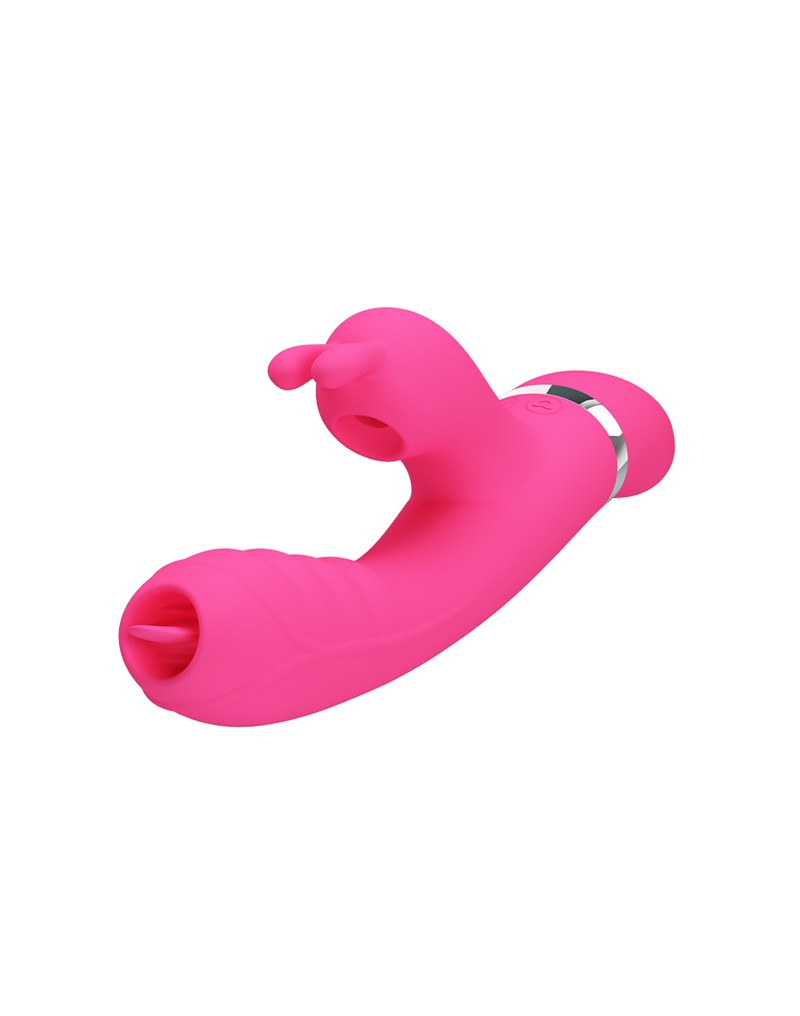 Pretty Love - Phoenix - Rabbit Vibrator met Zuigfunctie - Roze