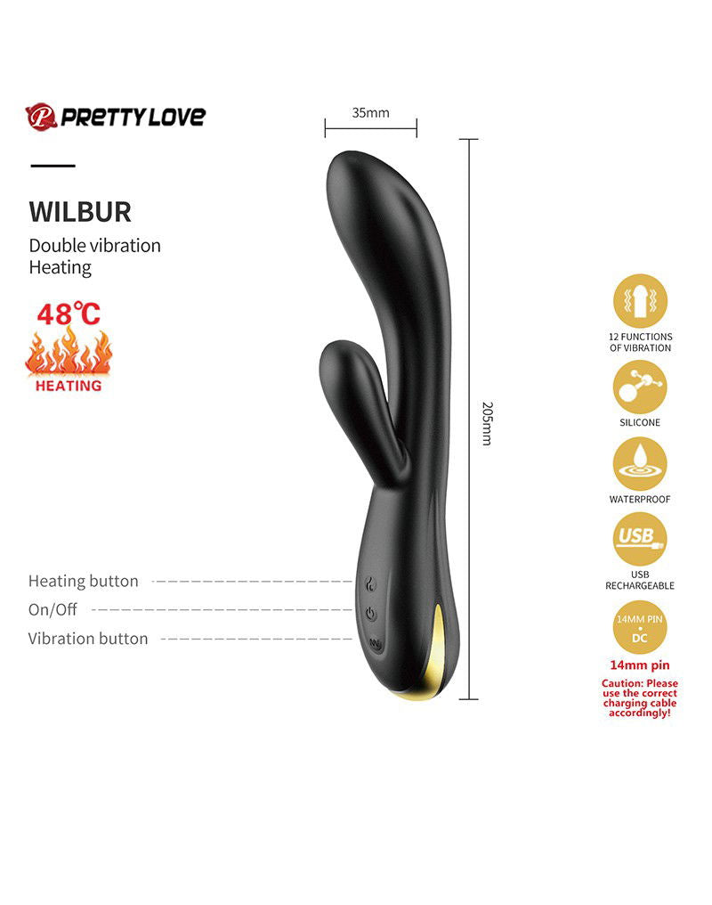 Pretty Love - Queens Luxury Collection - Vibrator - Afgewerkt met 18K Goud - Zwart