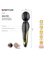 Pretty Love - Queens Luxury Collection - Vibrator - Afgewerkt met 18K Goud - Zwart