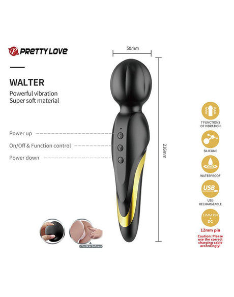 Pretty Love - Queens Luxury Collection - Vibrator - Afgewerkt met 18K Goud - Zwart