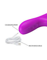 Pretty Love - Reese - Thrusting Rabbit Vibrator - Roze
