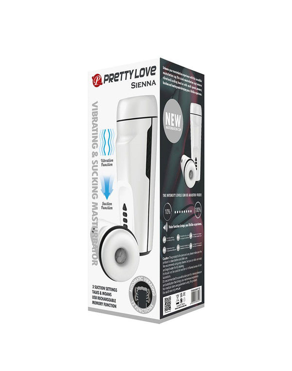 Pretty Love - Sienna - Automatisch Vibrerende Masturbator met Zuig- en Kreunfunctie