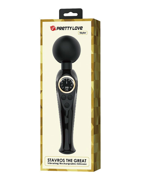Pretty Love - Skyler - Wand Vibrator met Digitaal LED Display - Zwart