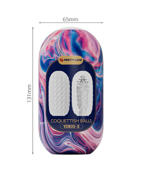 Pretty Love - Venus X - Coquettisch Ball - Masturbator - Wit