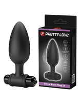 Pretty Love - Vibra Buttplug II - Vibrerende Buttplug - Zwart