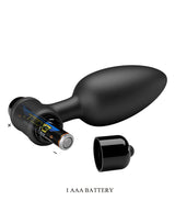 Pretty Love - Vibra Buttplug II - Vibrerende Buttplug - Zwart