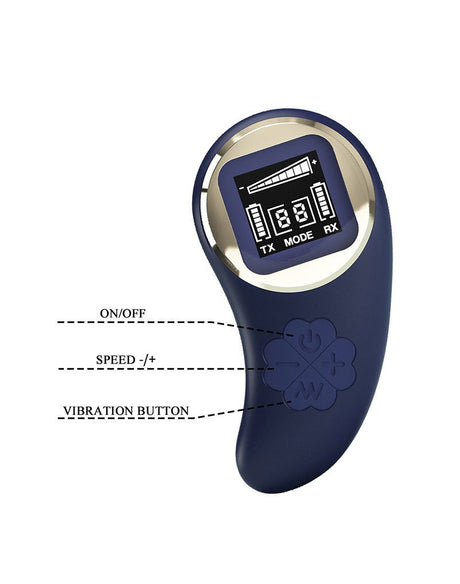 Pretty Love - Vivian - Ei-vibrator met afstandsbediening - Donkerblauw