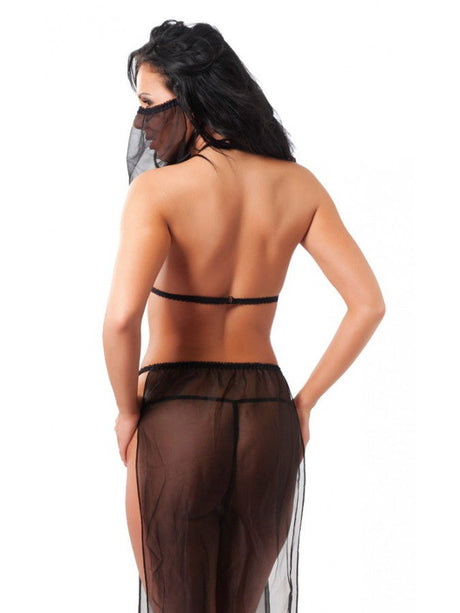 Amorable by Rimba - Buikdanseres set (4 delig) - One Size - Zwart